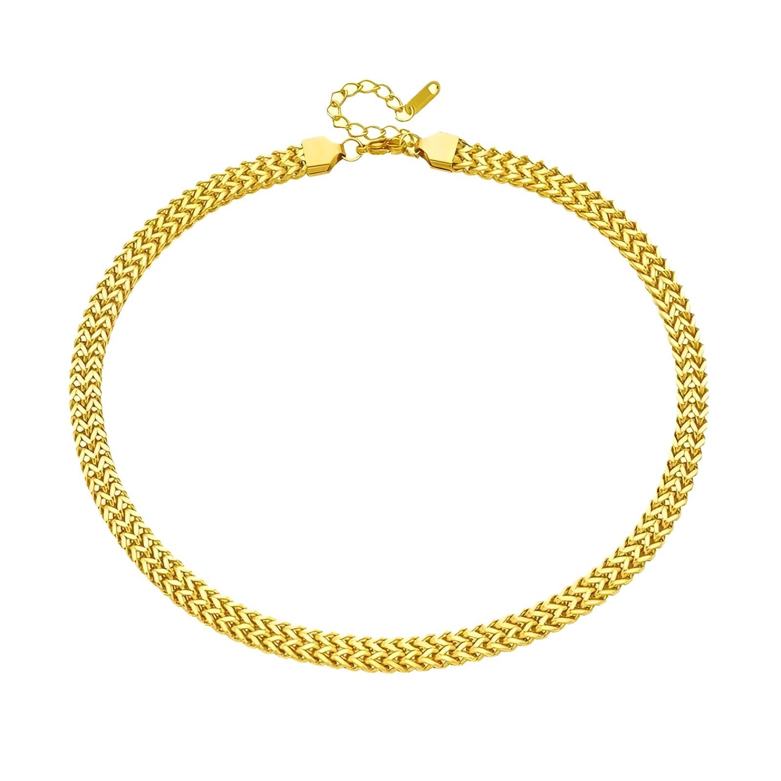 Weave Halsband – 18K Guldpläterat