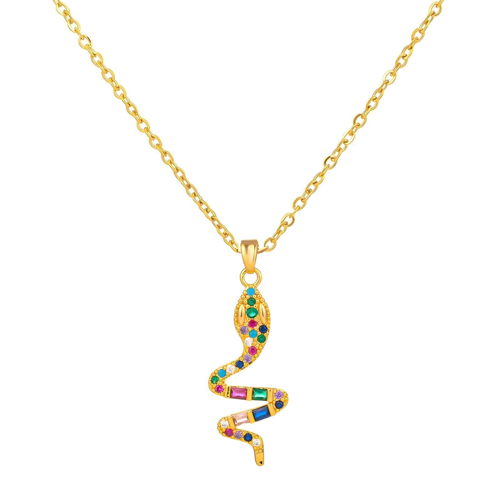 Snake Necklace – 18K Guldpläterat - Enoria