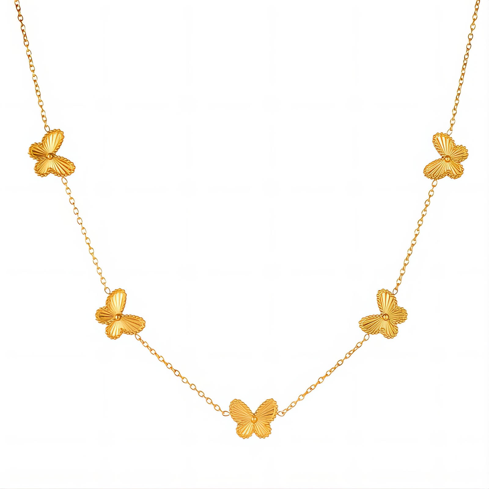 Butterflies Necklace – 18K Guldpläterat - Enoria