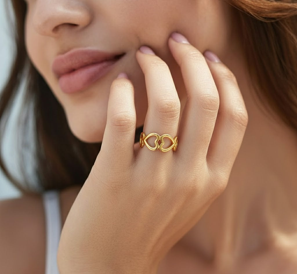 Amor Ring – 18K Guldpläterad