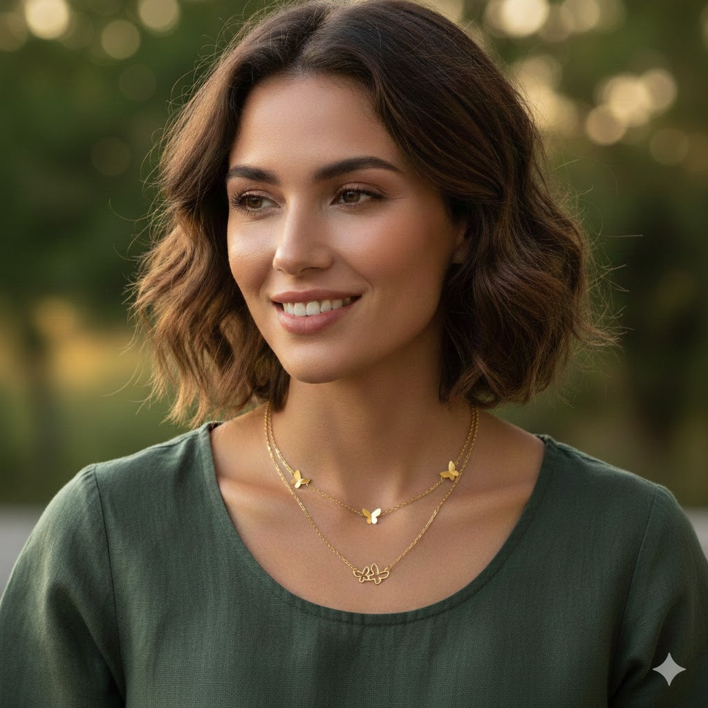 Fjäril Duo Halsband