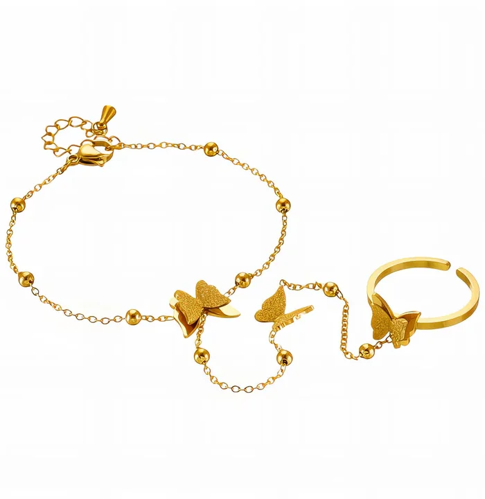 Fjäril Set – Armband & Ring