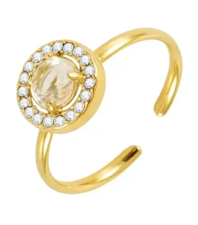 Kristallhalo Ring