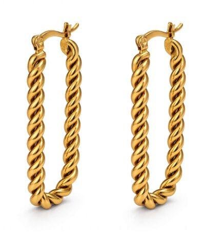 Twist Hoop Örhängen