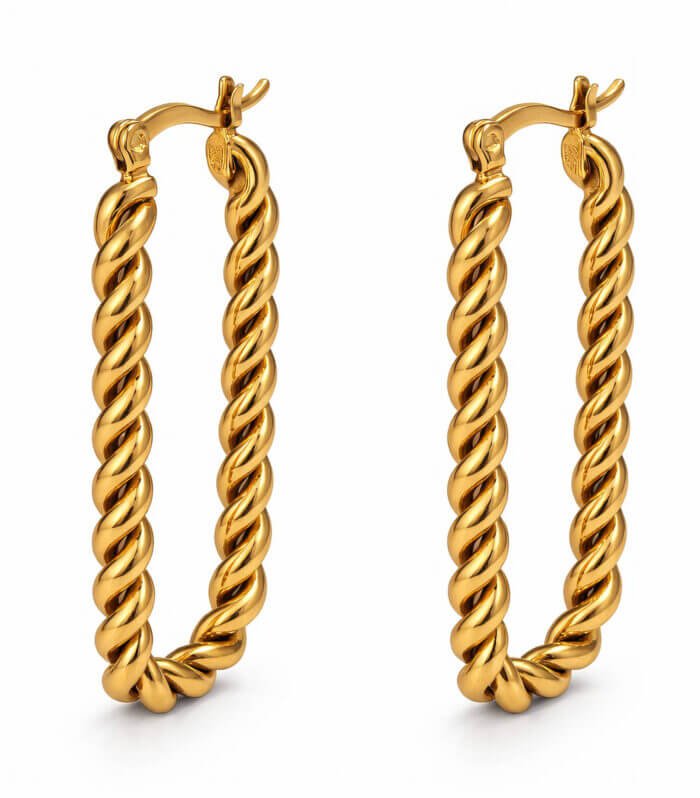 Twist Hoop Örhängen