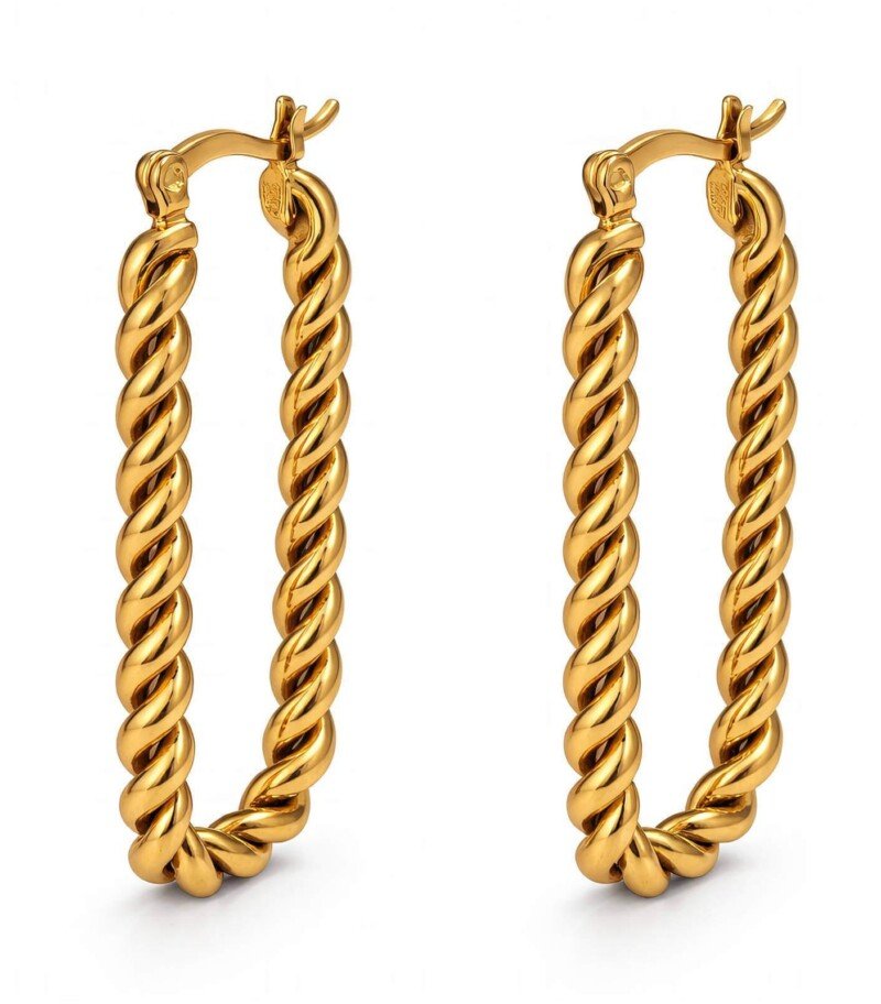 Twist Hoop Örhängen