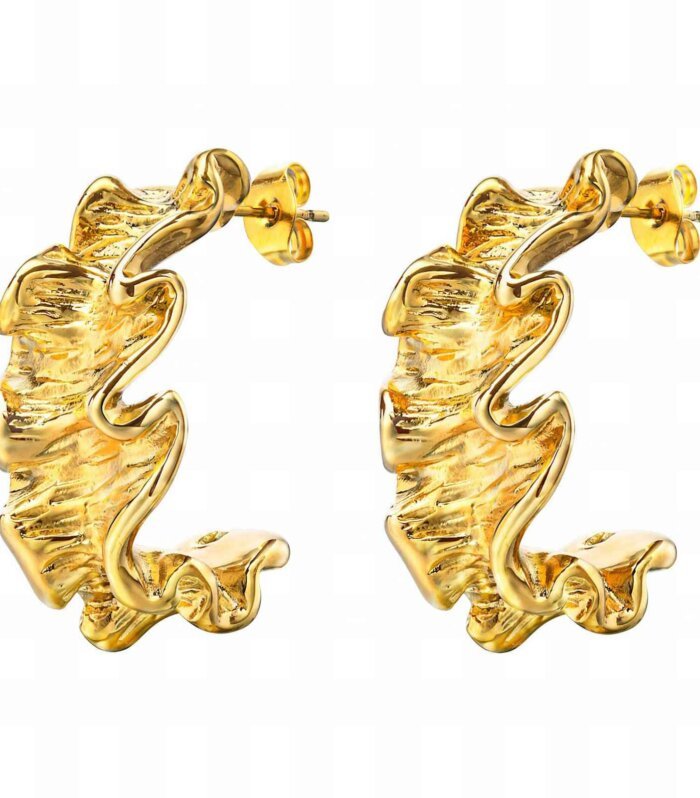 Golden Wave Örhängen