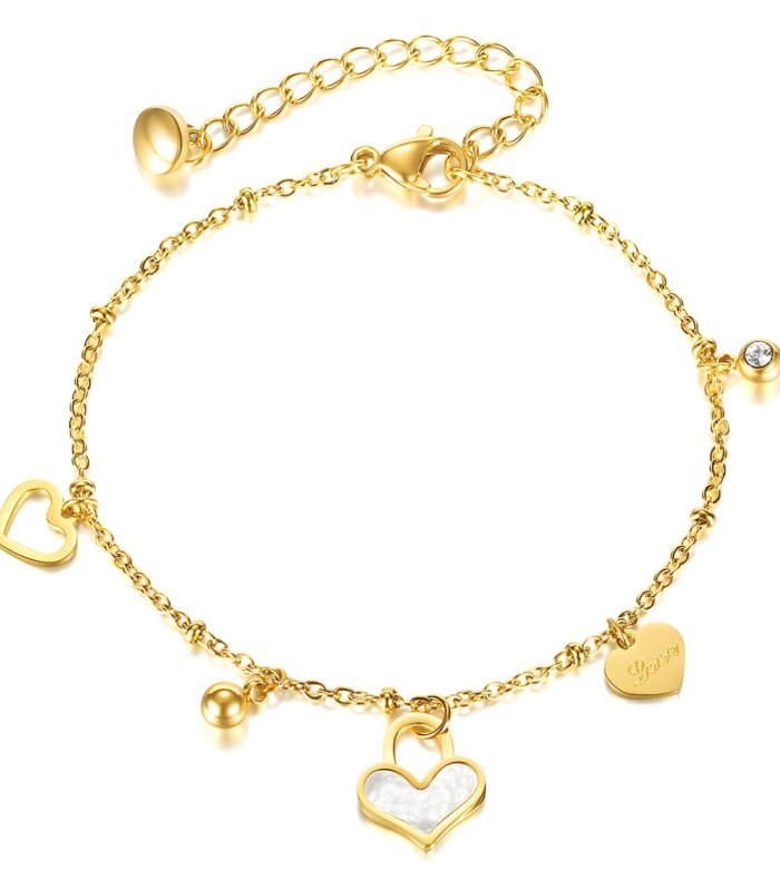 Golden Heart Armband