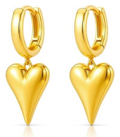 Golden Heart Örhängen