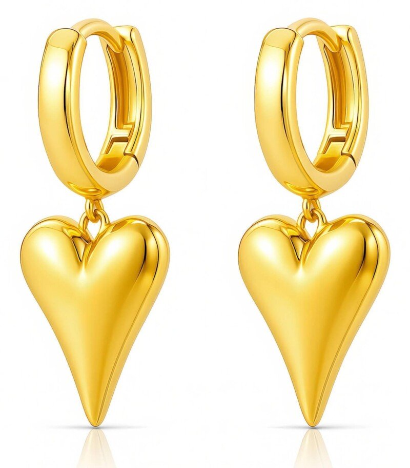 Golden Heart Örhängen