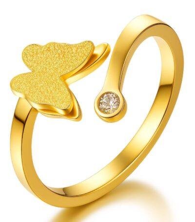 Fjäril Glans Ring