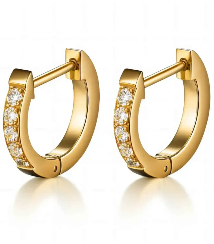 Golden Sparkle Hoops