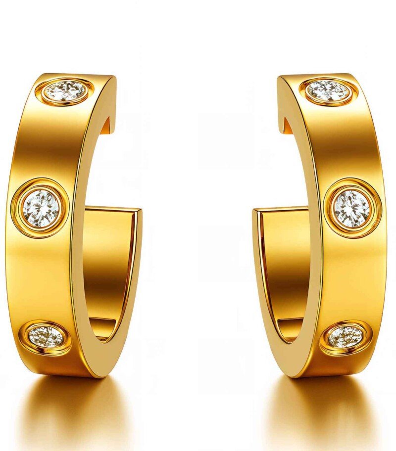 Golden Halo Hoops