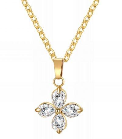 Diamond Clover Halsband