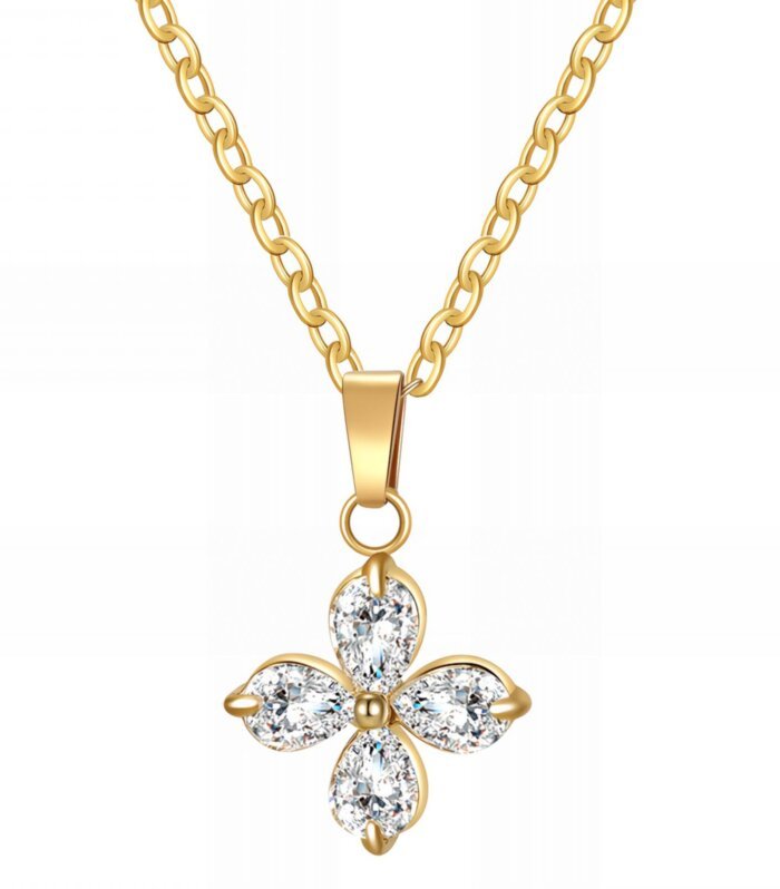 Diamond Clover Halsband