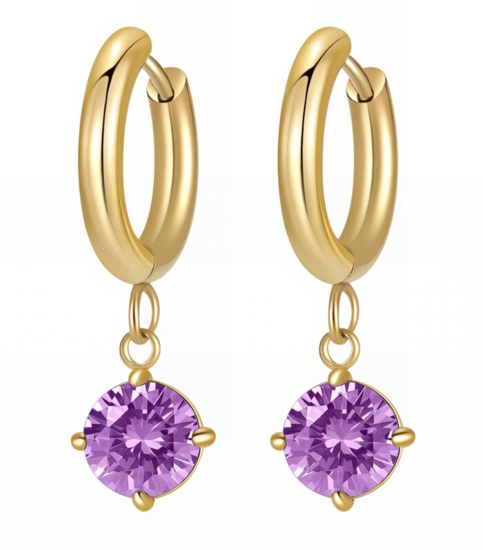 Purple Glow Örhängen