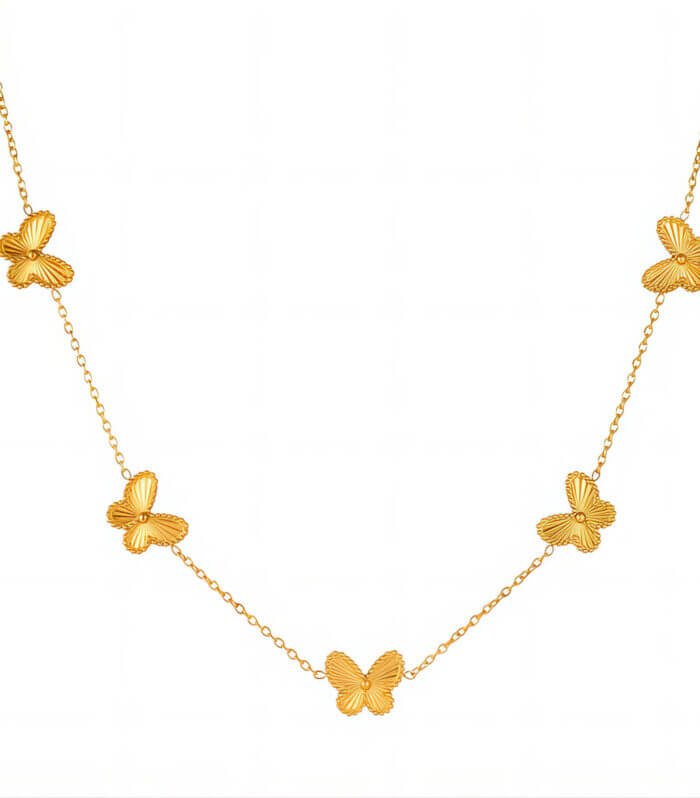Fjäril Kedja Halsband
