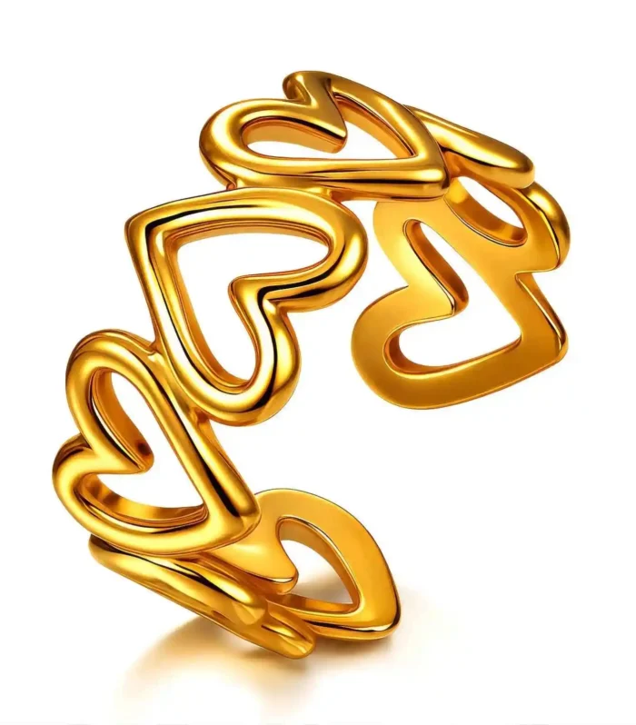 Golden Heart Ring